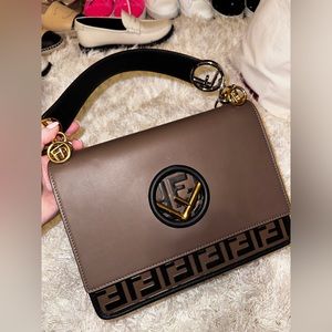 Fendi FF Kan brown Handbag